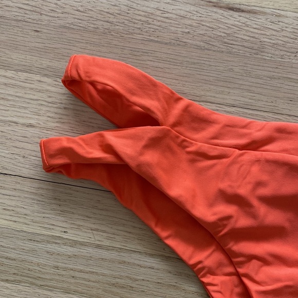 Orange Tanga Swim Bikini Bottoms - Picture 2 of 3